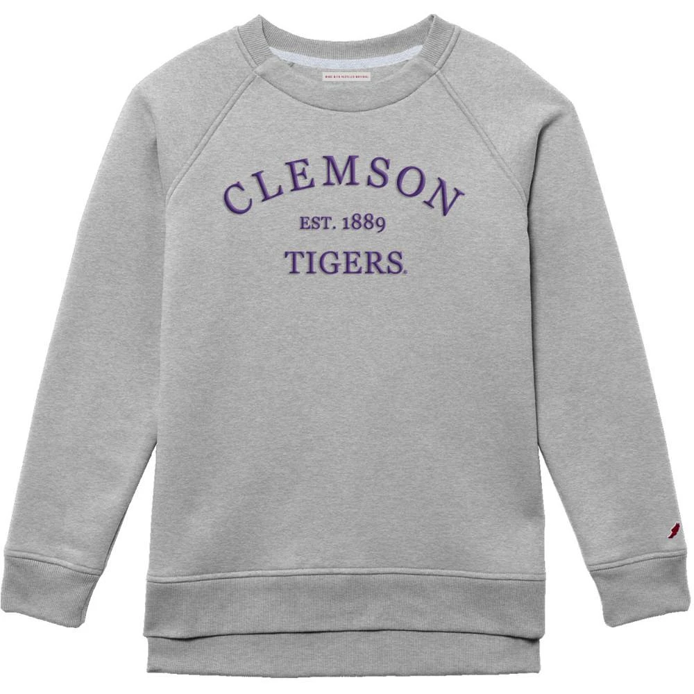 Clemson League 1991 Embroidered Fleece Crew