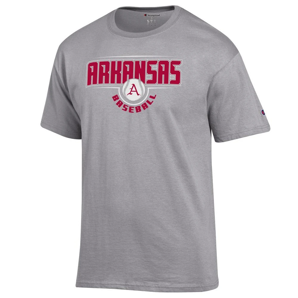 Arkansas Champion Straight Bar Baseball Tee