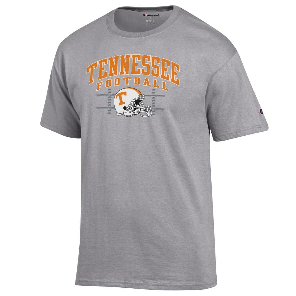Tennessee Champion Arch Football Helmet Yard Lines Tee