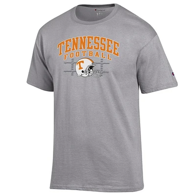 Tennessee Champion Arch Football Helmet Yard Lines Tee