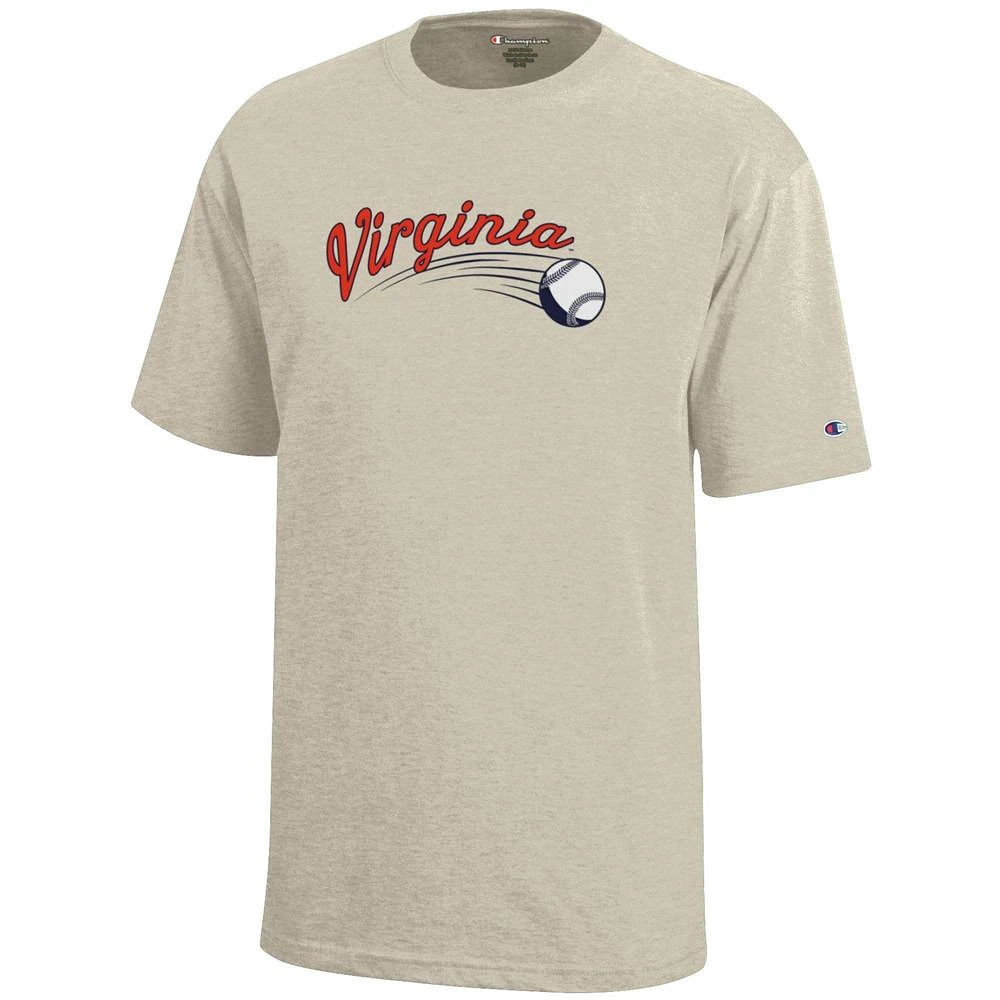 Virginia Champion YOUTH Script Baseball Tee