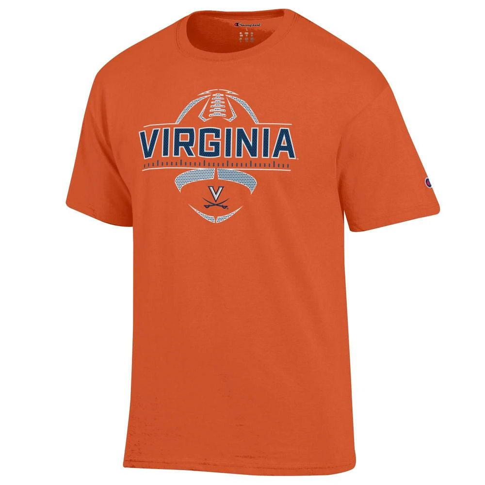 Virginia Champion Football Wordmark Yard Line Tee