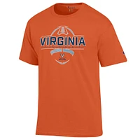 Virginia Champion Football Wordmark Yard Line Tee