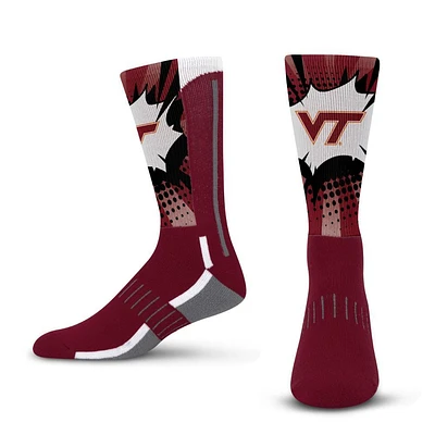 Virginia Tech YOUTH Comic Inspired Socks