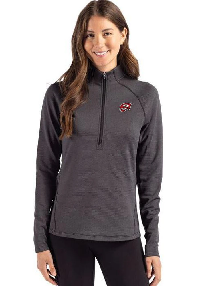 Western Kentucky Cutter & Buck Women's Peshastin Fleece Half Zip Pullover