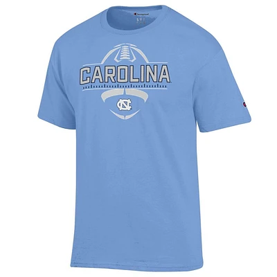 UNC Champion Football Wordmark Yard Line Tee