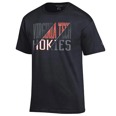 Virginia Tech Champion Tonal/Diagonal Football Tee