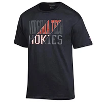 Virginia Tech Champion Tonal/Diagonal Football Tee