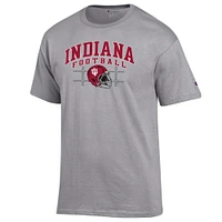 Indiana Champion Arch Football Helmet Yard Lines Tee