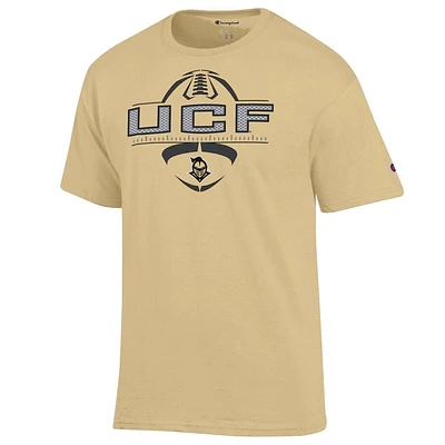 UCF Champion Football Wordmark Yard Lines Tee