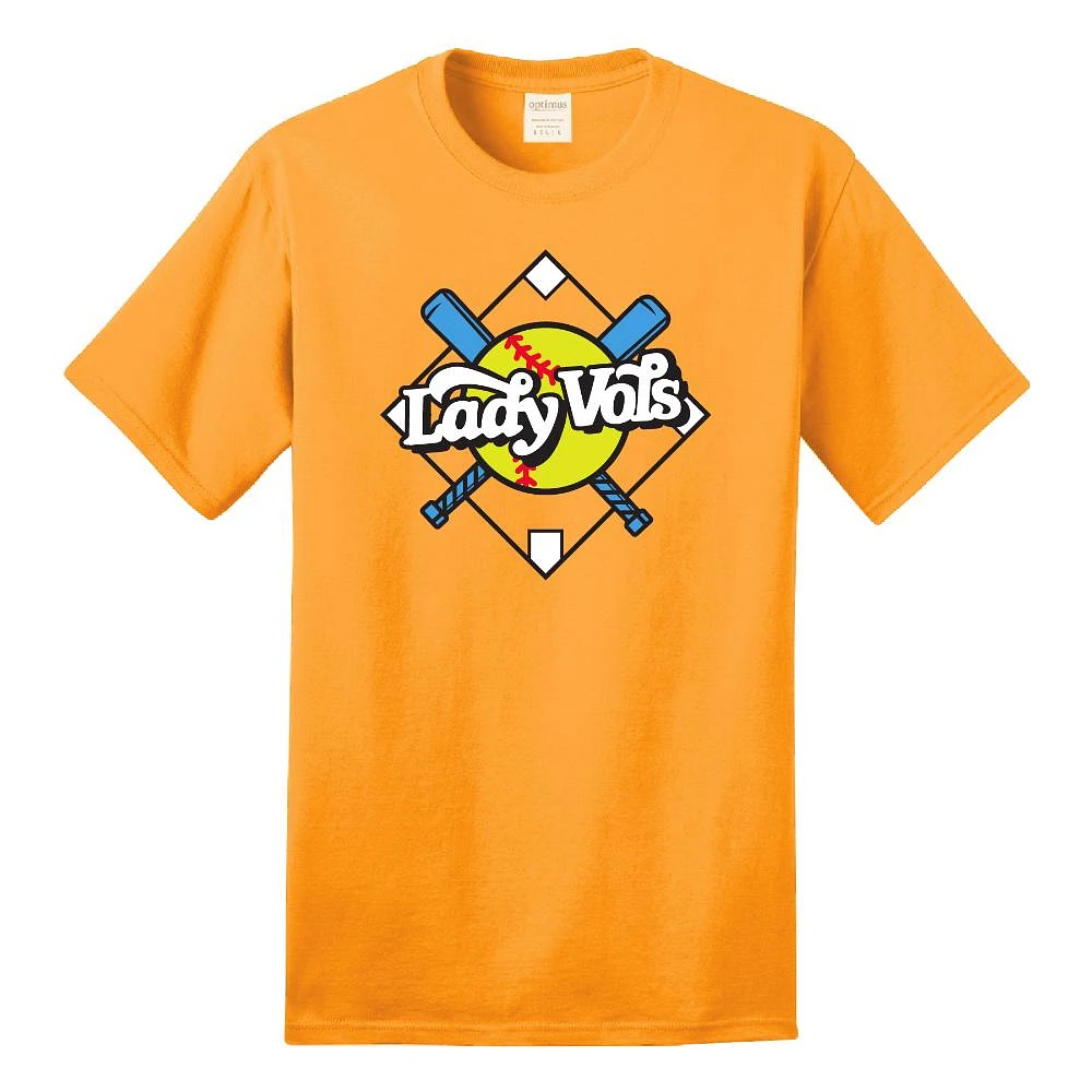 Tennessee Lady Vols Softball Retro Diamond Script Tee