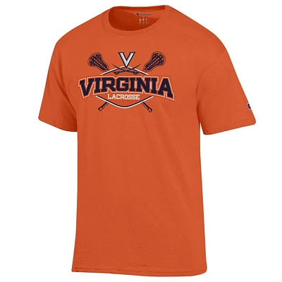 Virginia Champion Wordmark Diamond Lacrosse Tee