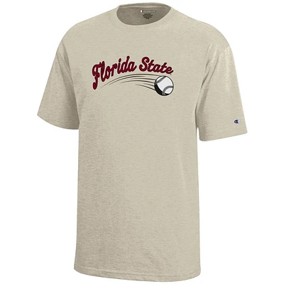 Florida State Champion YOUTH Script Baseball Tee
