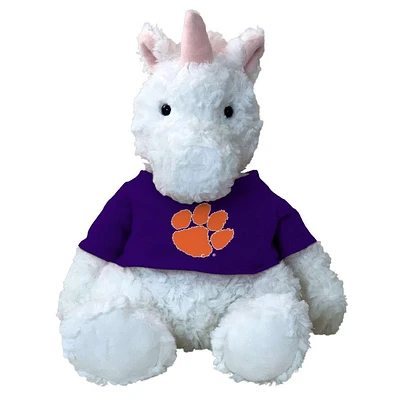 Clemson Mascot 13 Inch Cuddle Buddies Plush Unicorn