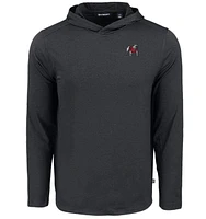 Georgia Cutter & Buck Standing Bulldog Coastline Epic Comfort Hooded Shirt