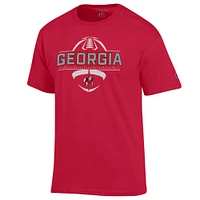 Georgia Champion Football Wordmark Yard Line Tee