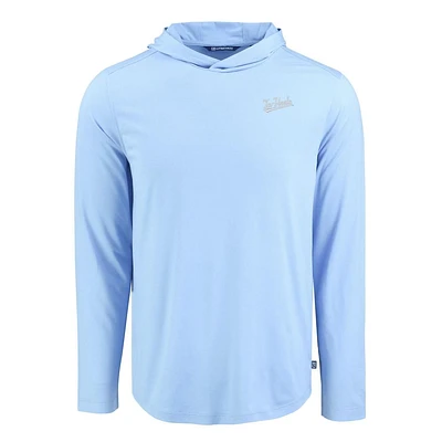 UNC Cutter & Buck Tar Heels Script Coastline Epic Comfort Hooded Shirt