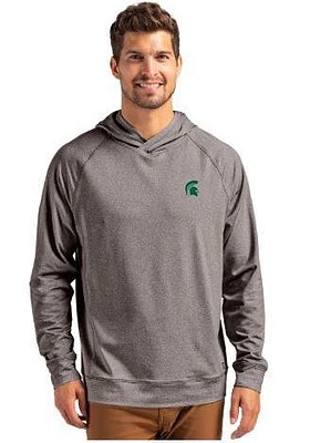 Michigan State Cutter & Buck Adapt Heathered Hoodie