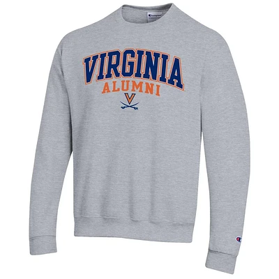 Virginia Champion Fleece Screen Print Alumni Crew