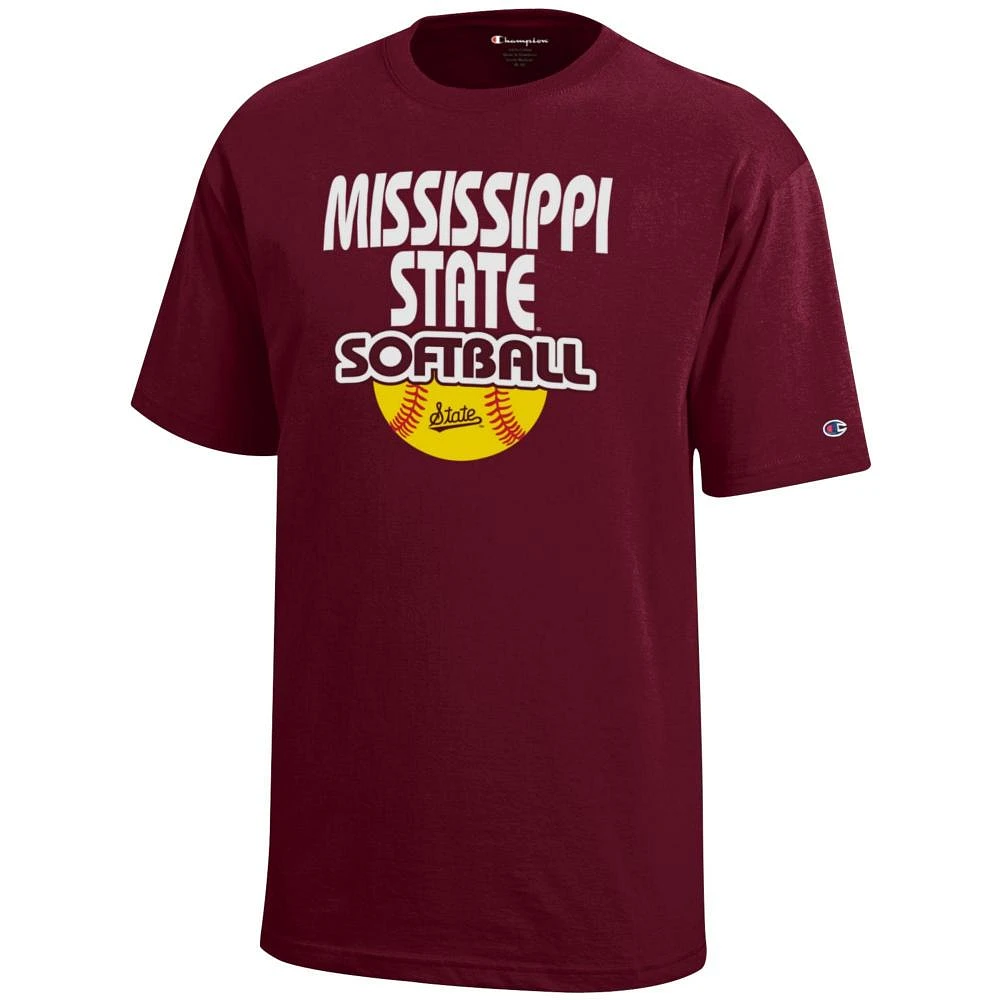Mississippi State Champion YOUTH Softball Stack Tee