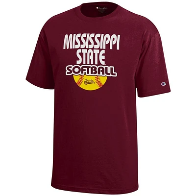 Mississippi State Champion YOUTH Softball Stack Tee