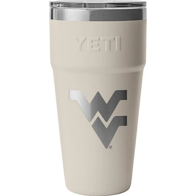 West Virginia Yeti 30 Oz Rambler Stackable Cup