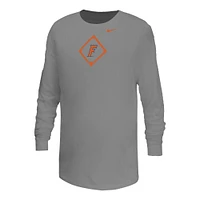 Florida Nike YOUTH Dri-Fit Legend Baseball Diamond Long Sleeve Tee