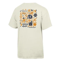 Tennessee Comfort Wash Hand Drawn Frills Flowers Tee