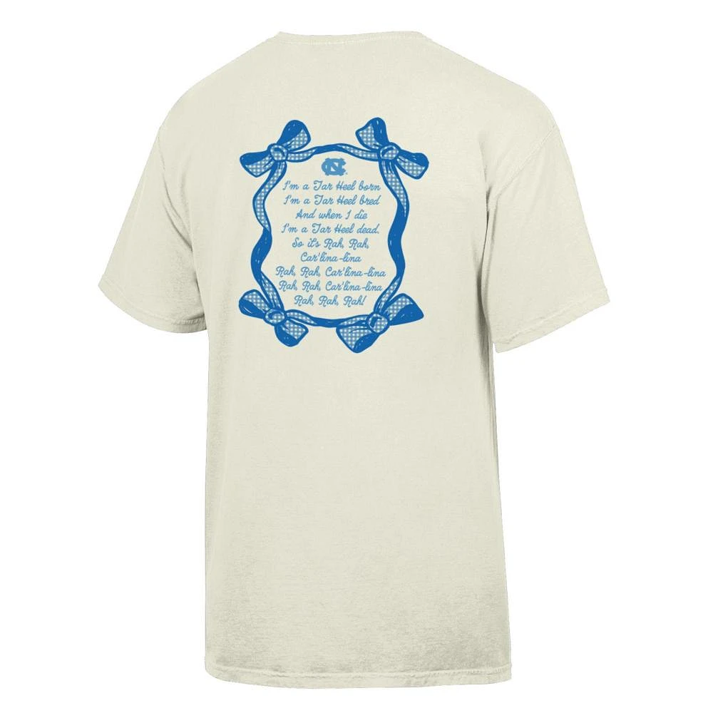UNC Comfort Wash Ribbon Frame Fight Song Tee
