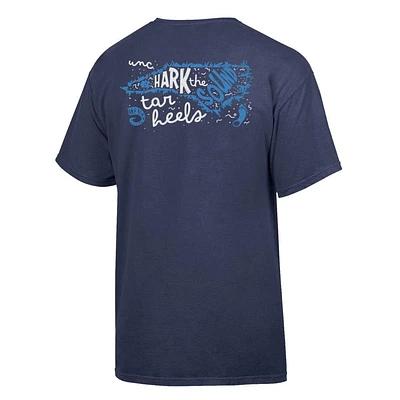 UNC Comfort Wash State Motto Script Song Tee