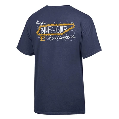 ETSU Comfort Wash State Motto Script Song Tee