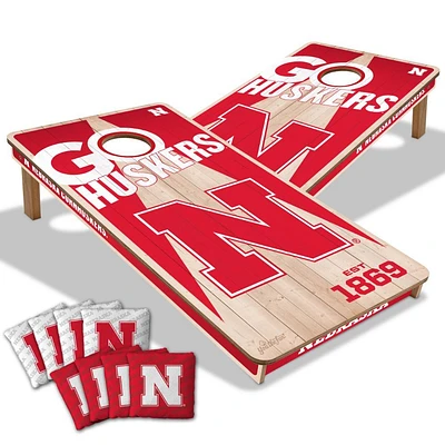 Nebraska You the Fan Cornhole Board Set