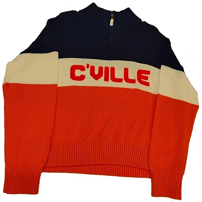 C'ville Ellsworth & Ivey Women's Coloblocked 1/4 Zip Sweater