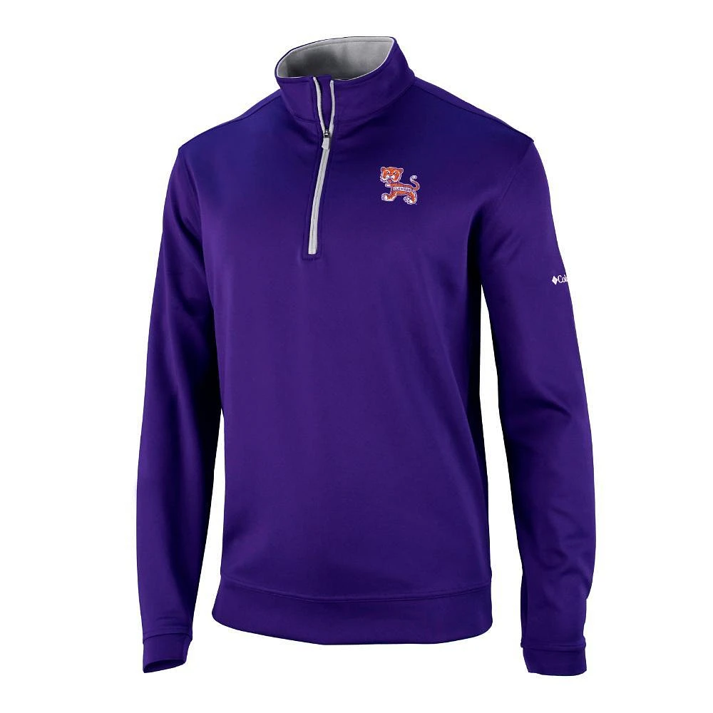 Clemson Columbia Golf Vault Tiger Omni-Wick Wickham Hills 1/4 Zip Pullover
