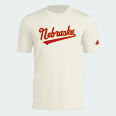 Nebraska Adidas Gold Standard Wordmark Pregame Tee
