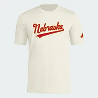 Nebraska Adidas Gold Standard Wordmark Pregame Tee