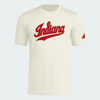 Indiana Adidas Gold Standard Wordmark Pregame Tee