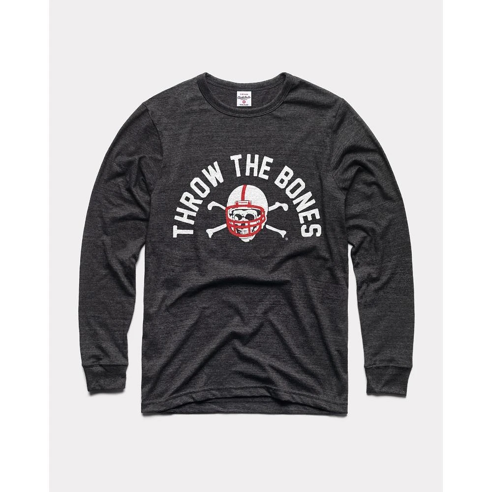 Nebraska Charlie Hustle Throw the Bones Throwback Long Sleeve Tee