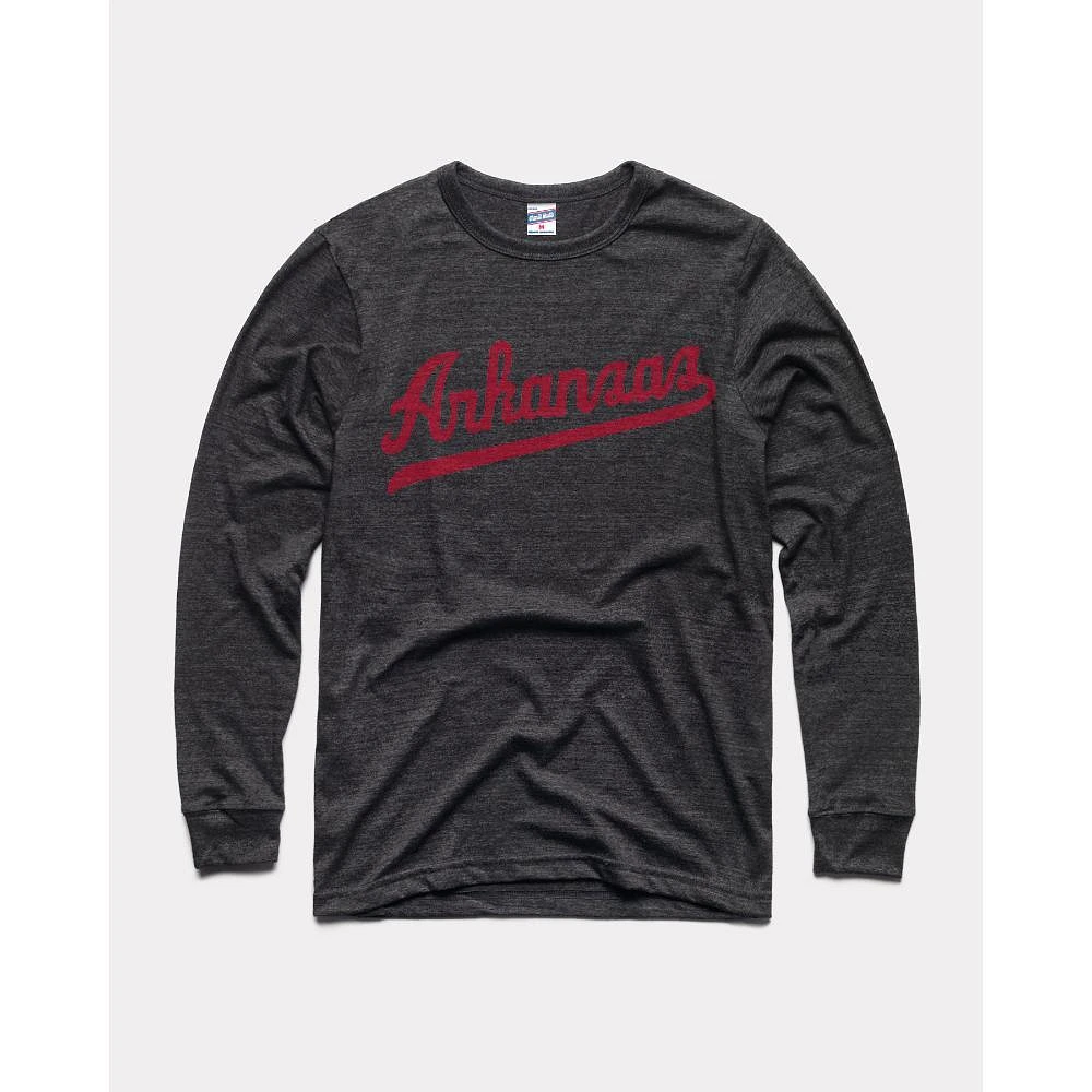 Arkansas Charlie Hustle Script Long Sleeve Tee