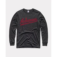 Arkansas Charlie Hustle Script Long Sleeve Tee
