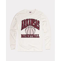 Arkansas Charlie Hustle Retro Practice Basketball Long Sleeve Tee