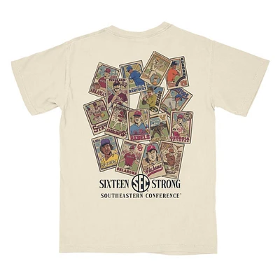 SEC Vintage Baseball Cards Comfort Colors Tee