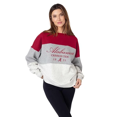 Alabama Chicka-D Admissions Embroidered Colorblock Crew