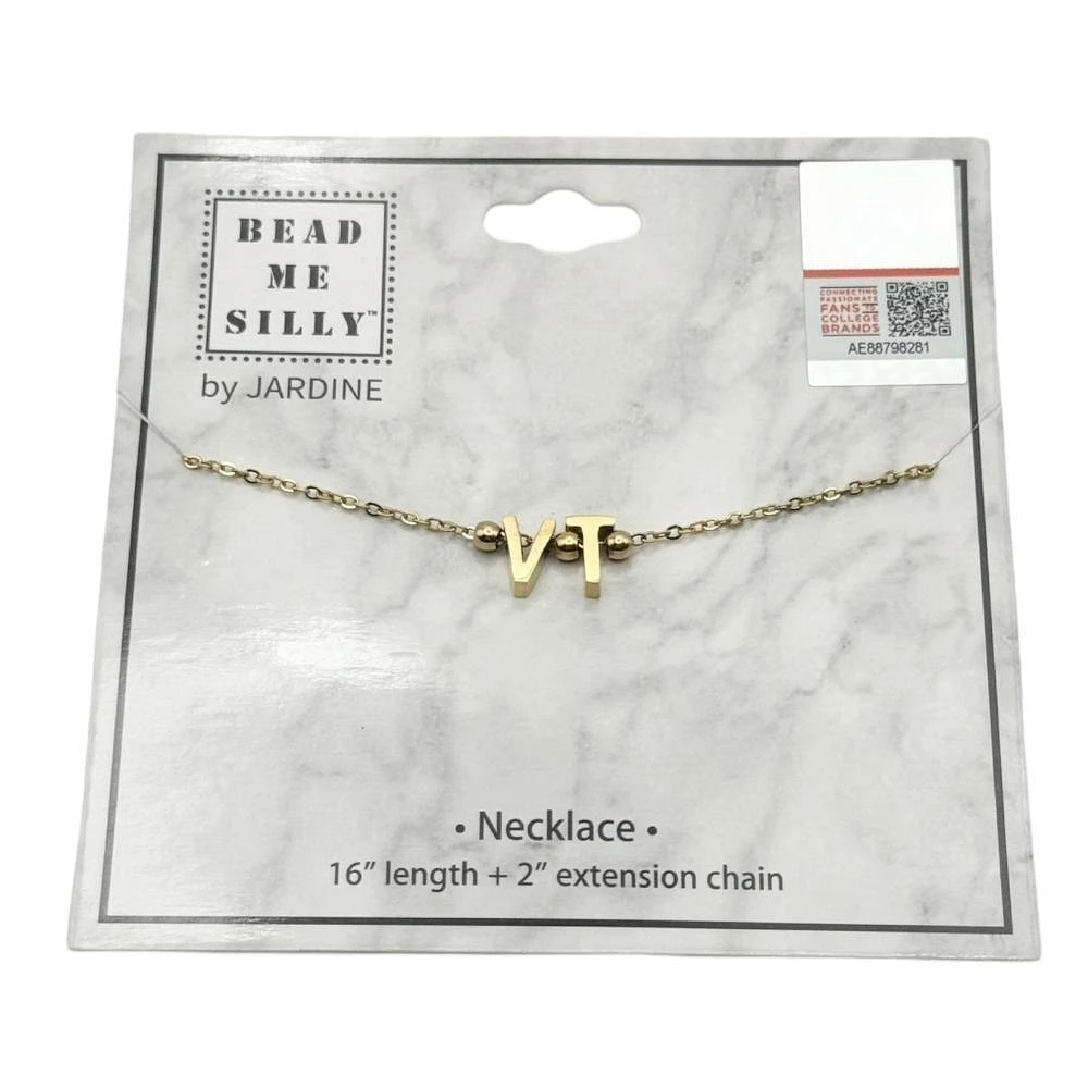 Virginia Tech Initial Necklace