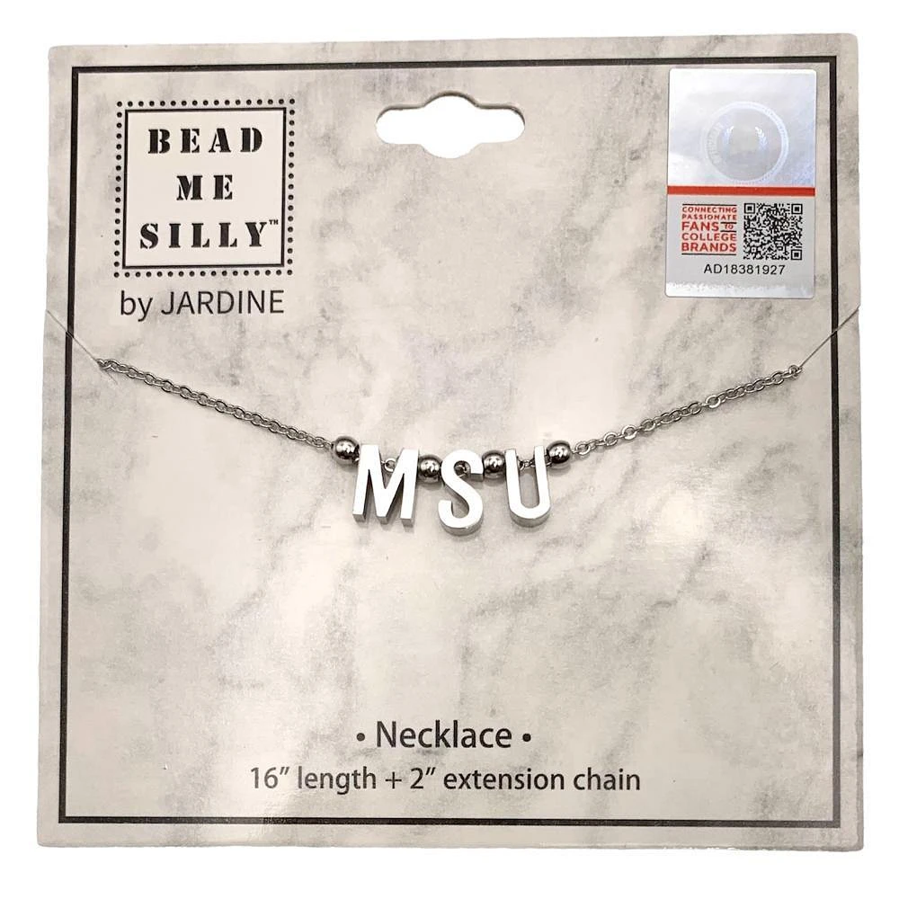 Mississippi State Initial Necklace