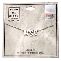 Mississippi State Initial Necklace