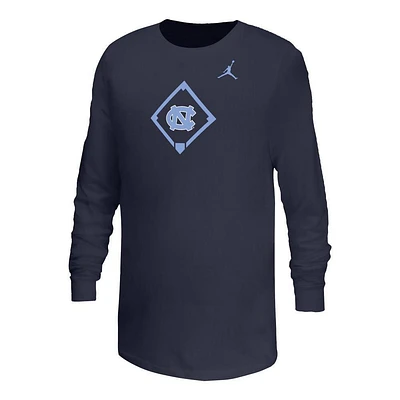 UNC Jordan Brand YOUTH Dri-Fit Legend Baseball Diamond Long Sleeve Tee