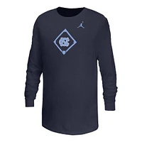 UNC Jordan Brand YOUTH Dri-Fit Legend Baseball Diamond Long Sleeve Tee