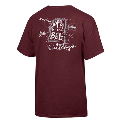 Mississippi State Comfort Wash State Motto Script Tee