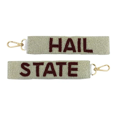 Mississippi State Capri Designs Beaded Keystrap